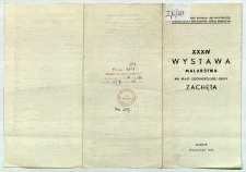 XXXIV Wystawa Malarstwa Art. Plast. Ogólnopolskiej Grupy Zachęta