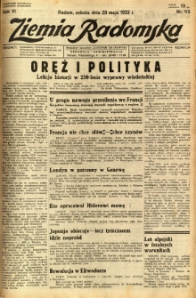 Ziemia Radomska, 1933, R. 6, nr 115