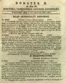 Dziennik Urzędowy Gubernii Radomskiej, 1850, nr 50, dod. II