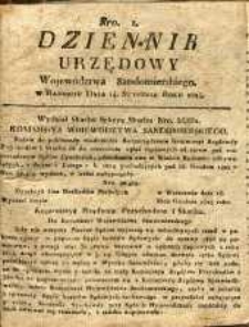 Dziennik Urzędowy Województwa Sandomierskiego, 1824, nr 1