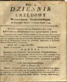 Dziennik Urzędowy Województwa Sandomierskiego, 1824, nr 4