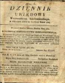 Dziennik Urzędowy Województwa Sandomierskiego, 1824, nr 6