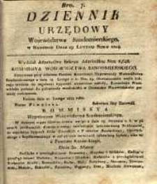 Dziennik Urzędowy Województwa Sandomierskiego, 1824, nr 7