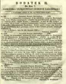 Dziennik Urzędowy Gubernii Radomskiej, 1852, nr 7, dod. II