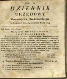 Dziennik Urzędowy Województwa Sandomierskeigo, 1824, nr 21