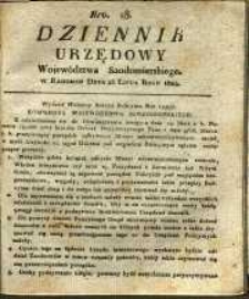 Dziennik Urzędowy Województwa Sandomierskeigo, 1824, nr 28