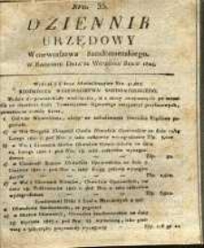 Dziennik Urzędowy Województwa Sandomierskeigo, 1824, nr 35