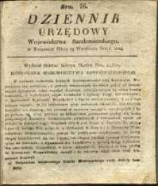 Dziennik Urzędowy Województwa Sandomierskeigo, 1824, nr 36