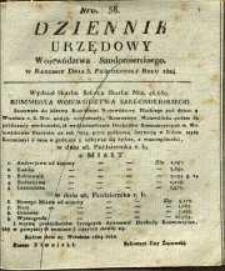Dziennik Urzędowy Województwa Sandomierskeigo, 1824, nr 38