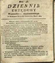 Dziennik Urzędowy Województwa Sandomierskeigo, 1824, nr 46