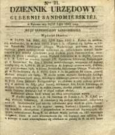 Dziennik Urzędowy Gubernii Sandomierskiej, 1843, nr 31