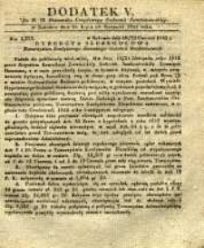 Dziennik Urzędowy Gubernii Sandomierskiej, 1843, nr 32, dod. V