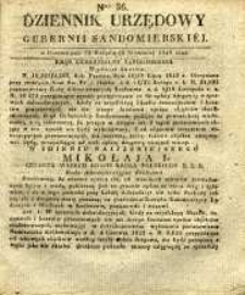Dziennik Urzędowy Gubernii Sandomierskiej, 1843, nr 36