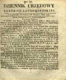 Dziennik Urzędowy Gubernii Sandomierskiej, 1843, nr 37