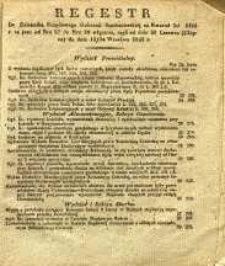 Regestr do dziennika Urzędowego Gubernii Sandomierskiej za Kwartał 3ci 1843 r. to jest: od Nru 27 do Nru 39 włącznie, czyli od dnia 2 Lipca do dnia 24 Września 1843 r.