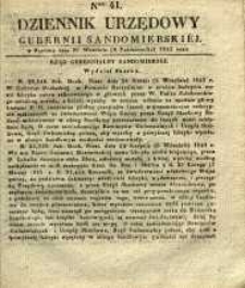 Dziennik Urzędowy Gubernii Sandomierskiej, 1843, nr 41