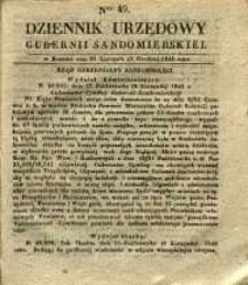 Dziennik Urzędowy Gubernii Sandomierskiej, 1843, nr 49