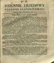 Dziennik Urzędowy Gubernii Sandomierskiej, 1843, nr 51