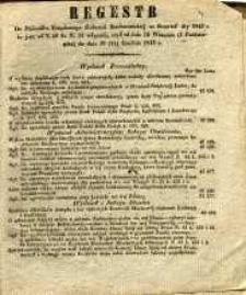 Regestr do Dziennika Urzędowego Gubernii Sandomierskiej za Kwartał 4ty 1843 r. to jest: od N. 40 do N. 53 włącznie, czyli od dnia 1 Października do dnia 31 Grudnia 1843 r.