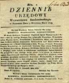 Dziennik Urzędowy Województwa Sandomierskiego, 1825, nr 2