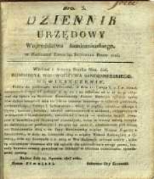 Dziennik Urzędowy Województwa Sandomierskiego, 1825, nr 5