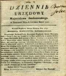 Dziennik Urzędowy Województwa Sandomierskiego, 1825, nr 6