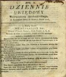 Dziennik Urzędowy Województwa Sandomierskiego, 1825, nr 11