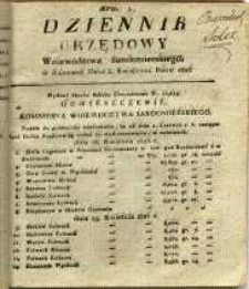 Dziennik Urzędowy Województwa Sandomierskiego, 1825, nr 14