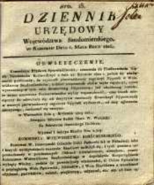 Dziennik Urzędowy Województwa Sandomierskiego, 1825, nr 18