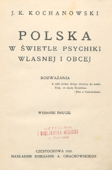 Polska w świetle psychiki własnej i obcej. Wyd. 2