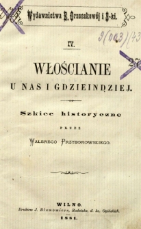 Włościanie u nas i gdzieindziej : szkice historyczne