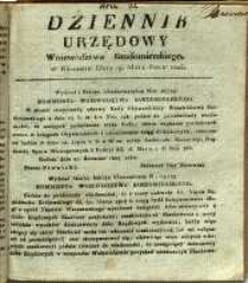 Dziennik Urzędowy Wojew&oacute;dztwa Sandomierskiego, 1825, nr 22