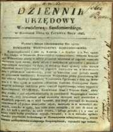 Dziennik Urzędowy Województwa Sandomierskiego, 1825, nr 25
