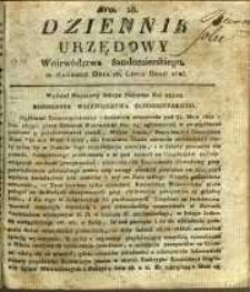 Dziennik Urzędowy Województwa Sandomierskiego, 1825, nr 28