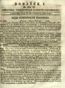Dziennik Urzędowy Gubernii Radomskiej, 1852, nr 26, dod. I