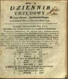 Dziennik Urzędowy Województwa Sandomierskiego, 1825, nr 32