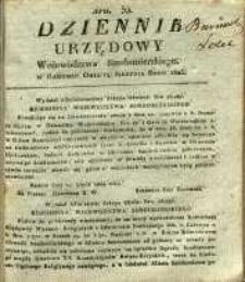 Dziennik Urzędowy Województwa Sandomierskiego, 1825, nr 33