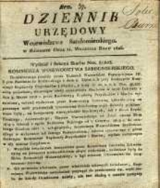 Dziennik Urzędowy Województwa Sandomierskiego, 1825, nr 37