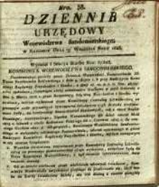 Dziennik Urzędowy Województwa Sandomierskiego, 1825, nr 38