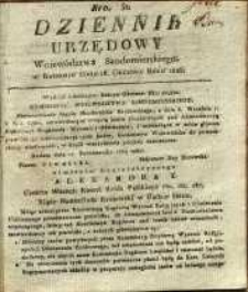 Dziennik Urzędowy Województwa Sandomierskiego, 1825, nr 51