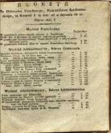 Regestr do Dziennika Urzędowego, Wojewóztwa Sandomierskiego, za Kwartał I to jest: od 2 Stycznia do 27 Marca 1825 r.