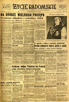 Życie Radomskie, 1948, nr 308