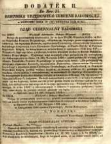 Dziennik Urzędowy Gubernii Radomskiej, 1852, nr 35, dod. II