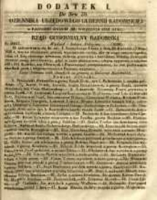Dziennik Urzędowy Gubernii Radomskiej, 1852, nr 39, dod. I