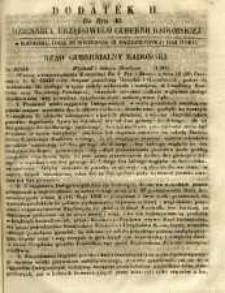 Dziennik Urzędowy Gubernii Radomskiej, 1852, nr 40, dod. II