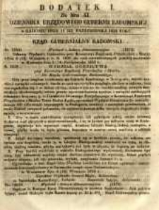 Dziennik Urzędowy Gubernii Radomskiej, 1852, nr 43, dod. I
