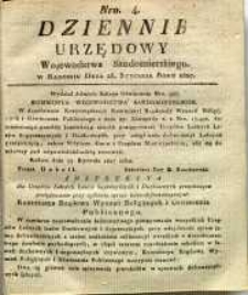 Dziennik Urzędowy Województwa Sandomierskiego, 1827, nr 4