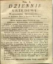 Dziennik Urzędowy Województwa Sandomierskiego, 1827, nr 5