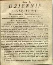 Dziennik Urzędowy Województwa Sandomierskiego, 1827, nr 5