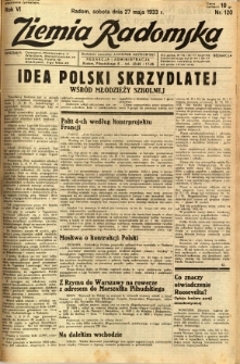 Ziemia Radomska, 1933, R. 6, nr 120